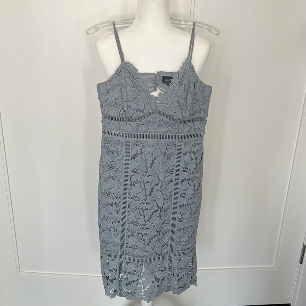 Bardot botanical lace cocktail dress size 6